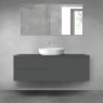 Oltens Vernal bathroom furniture set 140 cm with countertop, matte graphite 68269400 zdj.1