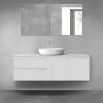 Oltens Vernal bathroom furniture set 140 cm with countertop, matte grey 68269700 zdj.1