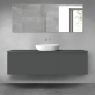 Oltens Vernal bathroom furniture set 160 cm with countertop, matte graphite 68416400 zdj.1