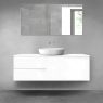 Oltens Vernal bathroom furniture set 140 cm with countertop, white gloss 68271000 zdj.1