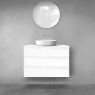 Oltens Vernal bathroom furniture set 100 cm with countertop, white gloss 68459000 zdj.1