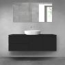Oltens Vernal bathroom furniture set 140 cm with countertop, matte black 68271300 zdj.1