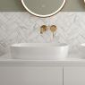 Oltens Jurong Aufsatzwaschbecken 54x36 cm mit SmartClean-Schicht weiß 40804000 zdj.8
