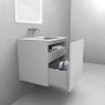 Oltens Lun 60 cm bathroom cabinet, matte white 60032000 zdj.4