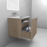 Oltens Lun Rila Waschtischunterschrank 120 cm, geriffelt, Eiche 60030060 zdj.4