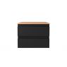 Oltens Vernal szafka 60 cm podumywalkowa wisząca z blatem czarny mat/dąb 68124300 zdj.2