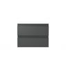 Oltens Vernal wall-mounted base unit 60 cm with countertop, matte graphite/white gloss 68121400 zdj.2