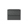 Oltens Vernal wall-mounted base unit 60 cm with countertop, matte graphite 68115400 zdj.2