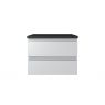 Oltens Vernal Waschbeckenunterschrank wandhängend 60 cm mit Waschbeckenplatte grau matt/schwarz matt 68118700 zdj.2