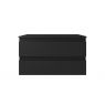 Oltens Vernal wall-mounted base unit 80 cm with countertop, matte black 68116300 zdj.2