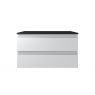Oltens Vernal Waschbeckenunterschrank wandhängend 80 cm mit Waschbeckenplatte grau matt/schwarz matt 68119700 zdj.2