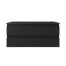 Oltens Vernal wall-mounted base unit 100 cm with countertop, matte black 68117300 zdj.2