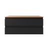 Oltens Vernal szafka 100 cm podumywalkowa wisząca czarny mat 60002300 zdj.6