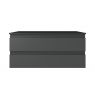 Oltens Vernal wall-mounted base unit 100 cm with countertop, matte graphite/matte black 68120400 zdj.2
