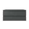 Oltens Vernal wall-mounted base unit 100 cm with countertop, matte graphite 68117400 zdj.2