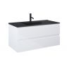 Oltens Vernal Set: Waschbecken mit Schrank 100 cm schwarz matt/weiß glänzend 68038000 zdj.1