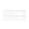 Oltens Vernal wall-mounted base unit 100 cm with countertop, white gloss 68117000 zdj.2