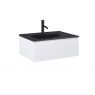Oltens Vernal Set: Waschbecken mit Schrank 60 cm schwarz matt/weiß glänzend 68005000 zdj.1