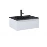 Oltens Vernal Set: Waschbecken mit Schrank 60 cm schwarz matt/grau matt 68005700 zdj.1