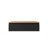 Oltens Vernal wall-mounted base unit 80 cm with countertop, matte black/oak 68108300 zdj.2
