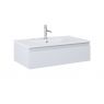 Oltens Vernal Set: Waschbecken mit Schrank 80 cm weiß/grau matt 68006700 zdj.1