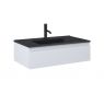 Oltens Vernal Set: Waschbecken mit Schrank 80 cm schwarz matt/grau matt 68007700 zdj.1