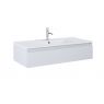 Oltens Vernal Set: Waschbecken mit Schrank 100 cm weiß glänzend/grau matt 68008700 zdj.1
