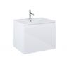 Oltens Vernal Set: Waschbecken mit Schrank 60 cm weiß glänzend 68012000 zdj.1