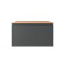 Oltens Vernal Waschbeckenunterschrank wandhängend 80 cm mit Waschbeckenplatte grafitfarben matt/Eiche 68112400 zdj.2