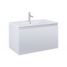 Oltens Vernal Set: Waschbecken mit Schrank 80 cm weiß/grau matt 68014700 zdj.1