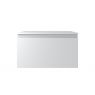 Oltens Vernal Waschbeckenunterschrank wandhängend 80 cm mit Waschbeckenplatte grau matt 68127700 zdj.2