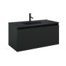Oltens Vernal Set: Waschbecken mit Schrank 100 cm schwarz matt 68017300 zdj.1