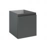 Oltens Vernal bathroom furniture set 140 cm with countertop, matte graphite/matte black 68276400 zdj.6