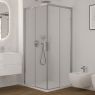Oltens Breda shower enclosure 80x80 cm square chrome/transparent glass 20005100 zdj.5