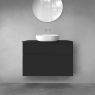 Oltens Vernal bathroom furniture set 100 cm with countertop, matte black 68220300 zdj.4