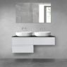 Oltens Vernal bathroom furniture set 120 cm with countertop, matte grey/matte black 68237700 zdj.4