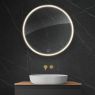 Oltens Nordlis mirror 80 cm, round with LED lighting and Klarglas system 64101800 zdj.1