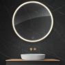 Oltens Nordlis mirror 100 cm, round with LED lighting and Klarglas system 64102800 zdj.1