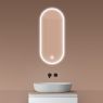 Oltens Nordlis mirror 40x90 cm, oval with LED lighting and Klarglas system 64103000 zdj.1
