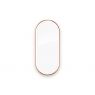 Oltens Nordlis zrcadlo 40x90 cm oválný s osvětlením a systémem Klarglas, měď kartáčovaná 64103610 zdj.2