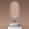 Oltens Nordlis mirror 40x90 cm, oval with LED lighting and Klarglas system 64113300 zdj.1