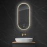 Oltens Nordlis mirror 40x90 cm, oval with LED lighting and Klarglas system 64113800 zdj.1