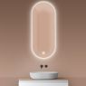 Oltens Nordlis mirror 50x120 cm, oval with LED lighting and Klarglas system 64114000 zdj.1