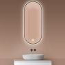 Oltens Nordlis mirror 50x120 cm, oval with LED lighting and Klarglas system 64114300 zdj.1