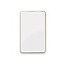 Oltens Nordlis mirror, 60 x 100 cm, rectangular, with front lighting and a heating mat, brushed brass, 64117510 zdj.3