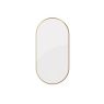 Oltens Nordlis mirror 50x100 cm, oval with LED lighting and Klarglas system, brushed brass 64129510 zdj.3