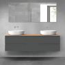 Oltens Vernal zestaw mebli łazienkowych 160 cm z blatem grafit mat/dąb 68404400 zdj.1