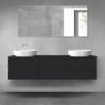 Oltens Vernal bathroom furniture set 180 cm with countertop, matte black 68489300 zdj.1