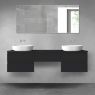 Oltens Vernal bathroom furniture set 180 cm with countertop, matte black 68490300 zdj.1