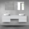 Oltens Vernal bathroom furniture set 180 cm with countertop, matte grey 68490700 zdj.1